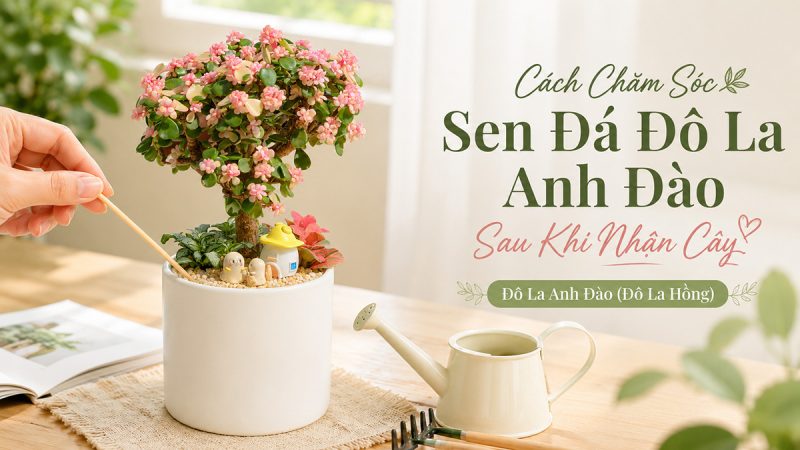 Cách Chăm Sóc Sen Đá Đô La Anh Đào Sau Khi Nhận Cây