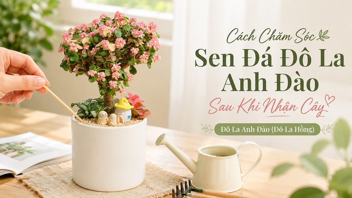 Cách Chăm Sóc Sen Đá Đô La Hồng Sau Khi Nhận Cây