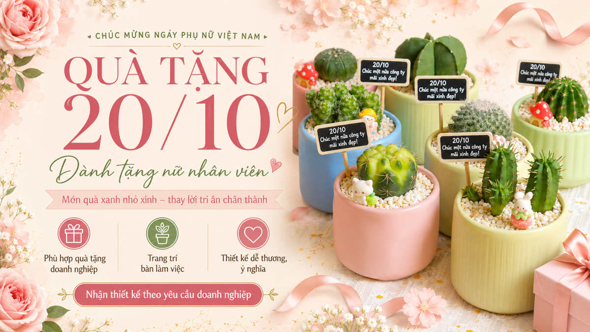 Top 10 quà tặng 20/10 cho nhân viên nữ thiết thực dễ triển khai