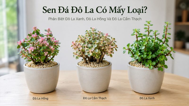 Sen Đá Đô La Có Mấy Loại? Phân Biệt Đô La Xanh, Đô La Hồng Và Đô La Cẩm Thạch