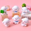 Set 6 Chú Cún Mochi Má Hồng Mini Cute – Decor Chậu Cây, Bàn Học Và Ô Tô